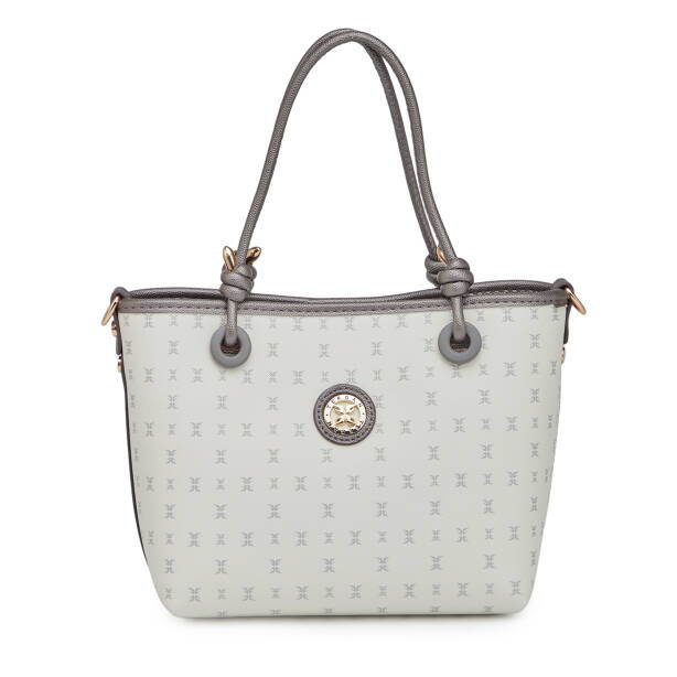 Beyaz Print Kadın Omuz Çantası - S26Y1PR09193-U1A 