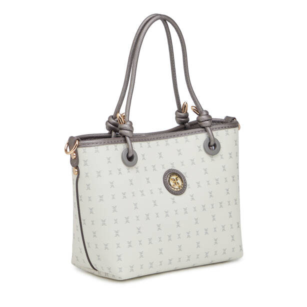 Beyaz Print Kadın Omuz Çantası - S26Y1PR09193-U1A - 2