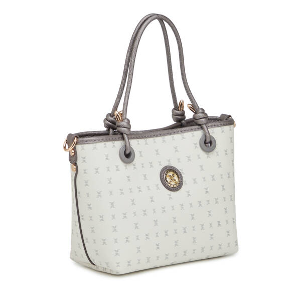 Beyaz Print Kadın Omuz Çantası - S26Y1PR09193-U1A - 2