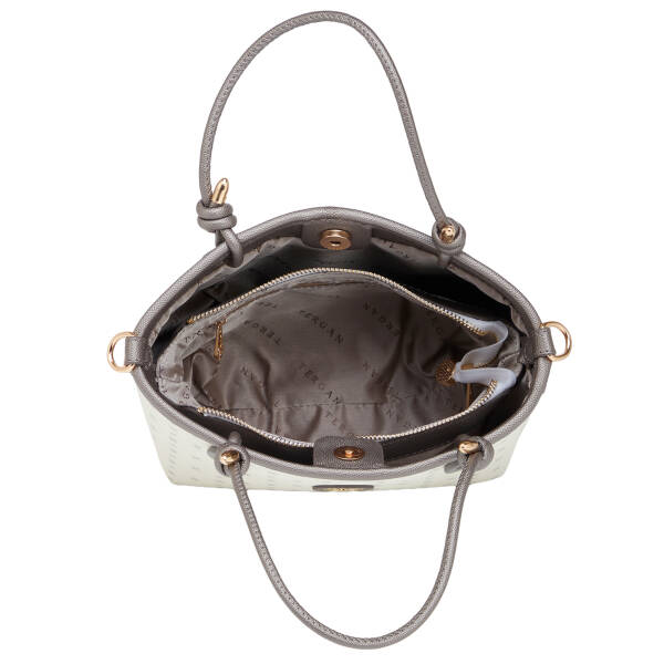 Beyaz Print Kadın Omuz Çantası - S26Y1PR09193-U1A - 4