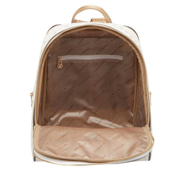 Beyaz Print Kadın Sırt Çantası - S1SR00079606-U1A - 4