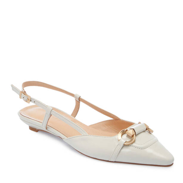 Beyaz Rugan Deri Kadın Babet - K25Y1AY67808-U4S 