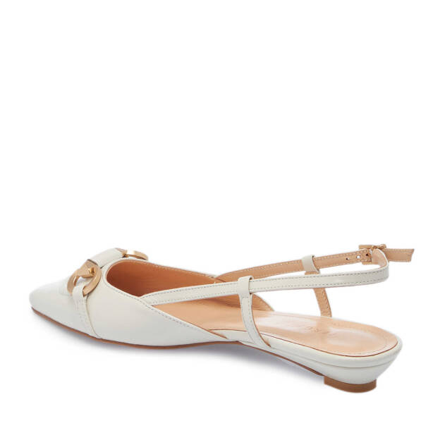 Beyaz Rugan Deri Kadın Babet - K25Y1AY67808-U4S - Tergan