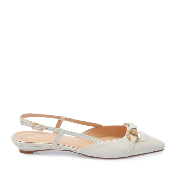 Beyaz Rugan Deri Kadın Babet - K25Y1AY67808-U4S - 3