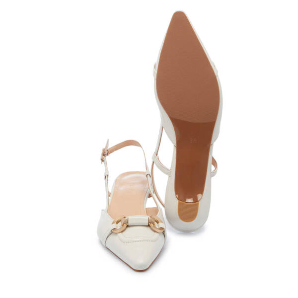 Beyaz Rugan Deri Kadın Babet - K25Y1AY67808-U4S - 4