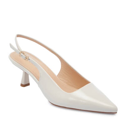 Beyaz Rugan Deri Kadın Stiletto - K25Y1AY67803-U4S 