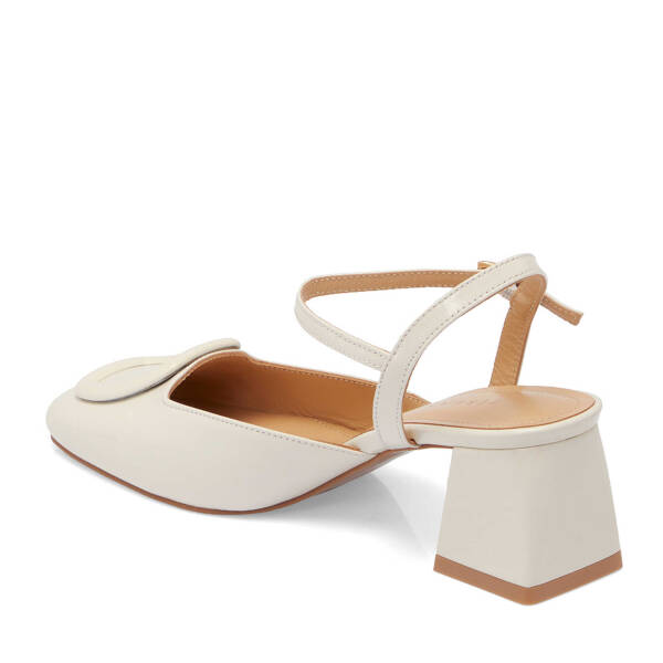 Beyaz Rugan Deri Kadın Topuklu Ayakkabı - K25Y1AY67807-U4S - 2
