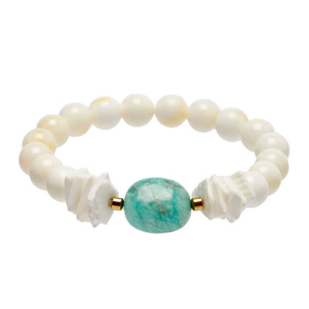 Beyaz Shell Kadın Bileklik - K1BLK0450231-D93 - 1