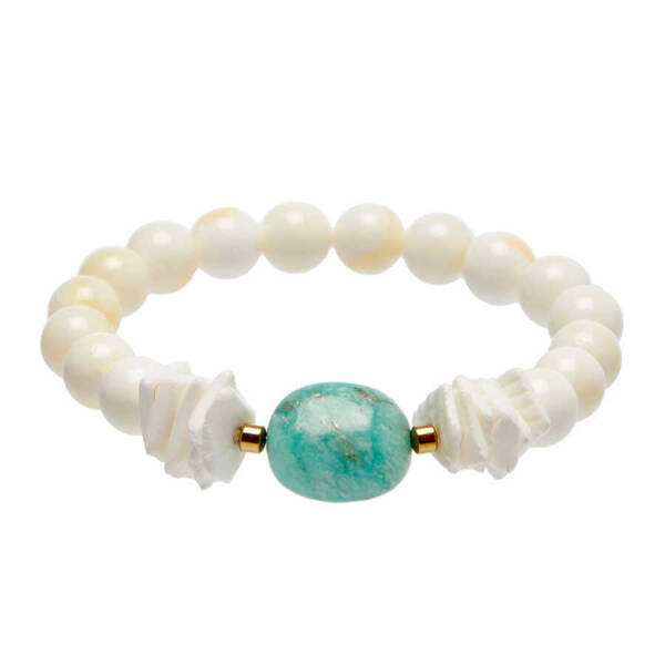 Beyaz Shell Kadın Bileklik - K1BLK0450231-D93 - 1