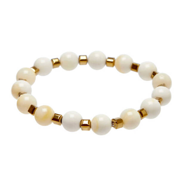 Beyaz Shell Kadın Bileklik - K1BLK0450237-D93 - 1