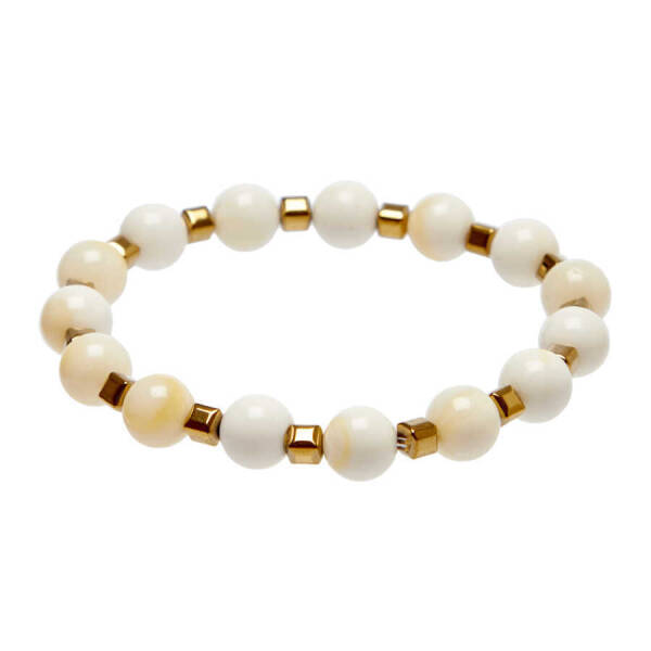 Beyaz Shell Kadın Bileklik - K1BLK0450237-D93 - 1