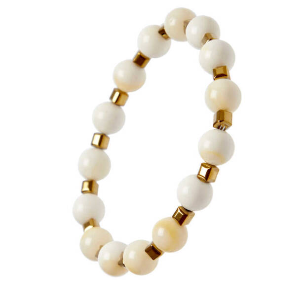 Beyaz Shell Kadın Bileklik - K1BLK0450237-D93 - 2