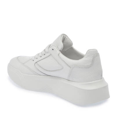  Beyaz Süet Deri Kadın Sneaker - K24I1AY67497-B69 - 2