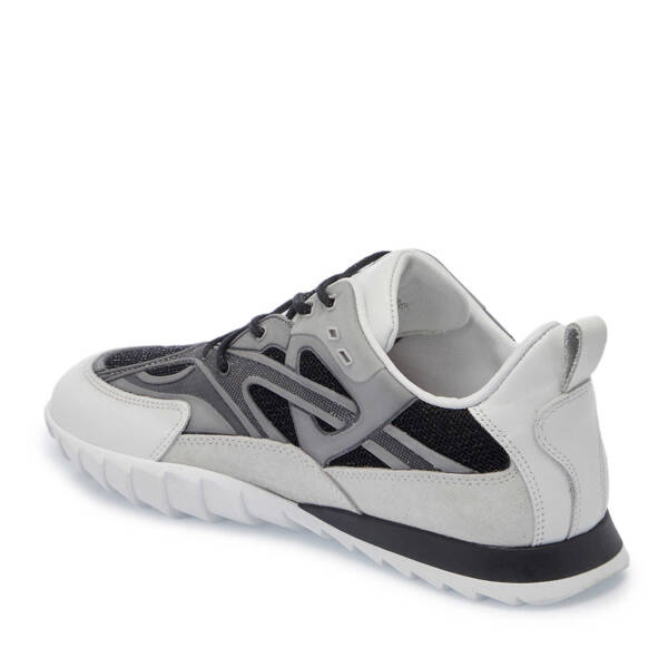 Beyaz Süet Deri Kadın Sneaker - K25I1AY67899-T72 - 3