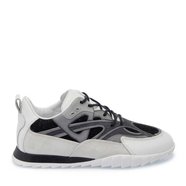 Beyaz Süet Deri Kadın Sneaker - K25I1AY67899-T72 - 1
