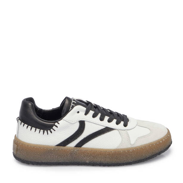 Beyaz Süet Deri Kadın Sneaker - K25I1AY68025-T72 - Tergan