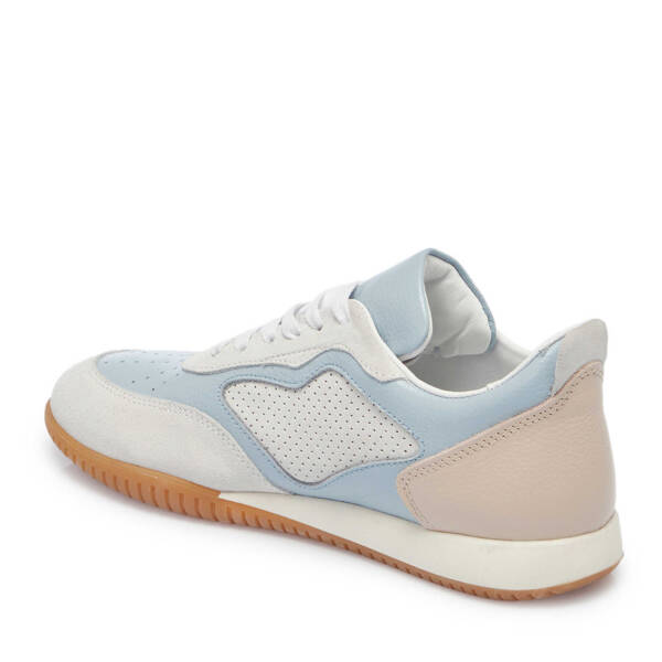 Beyaz Hakiki Süet Deri Kadın Sneaker - K25I1AY68031-T72 - 3