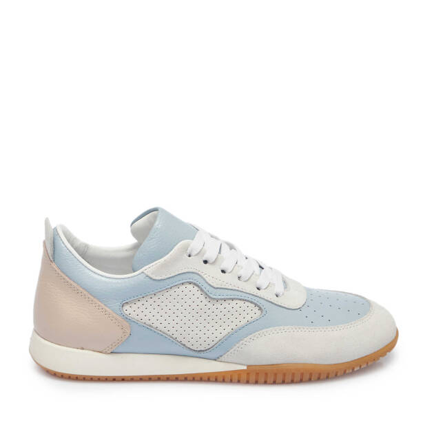 Beyaz Hakiki Süet Deri Kadın Sneaker - K25I1AY68031-T72 