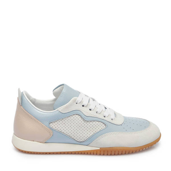 Beyaz Hakiki Süet Deri Kadın Sneaker - K25I1AY68031-T72 - 1