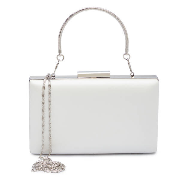 Beyaz Tekstil Kadın Abiye Çanta - S26Y1AB79546-Q3Y - Tergan