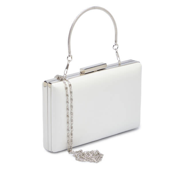 Beyaz Tekstil Kadın Abiye Çanta - S26Y1AB79546-Q3Y - Tergan