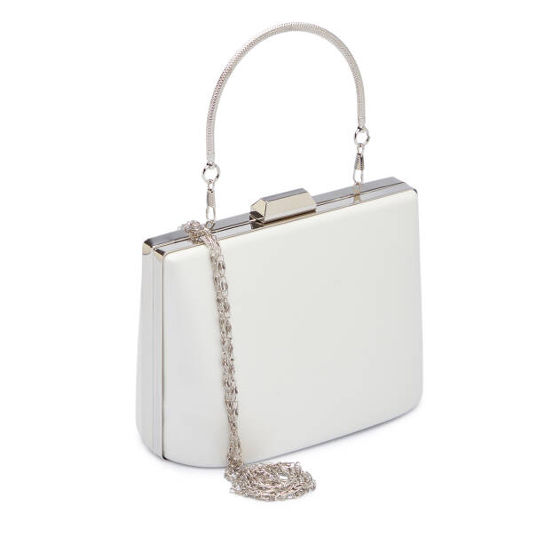 Beyaz Tekstil Kadın Abiye Çanta - S26Y1AB79547-Q3Y - Tergan