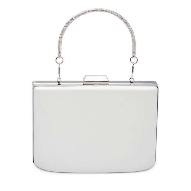 Beyaz Tekstil Kadın Abiye Çanta - S26Y1AB79547-Q3Y - Tergan