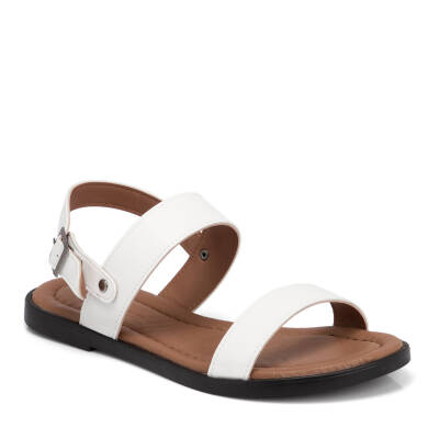  Beyaz Vegan Kadın Sandalet - K21Y1SN65043-D93 