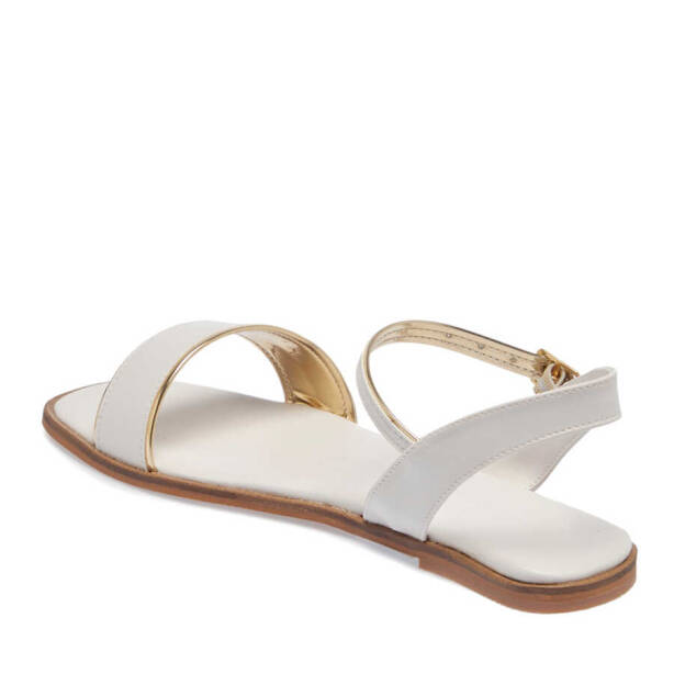 Beyaz Vegan Kadın Sandalet - K24Y1SN67091-Q3Y - 2