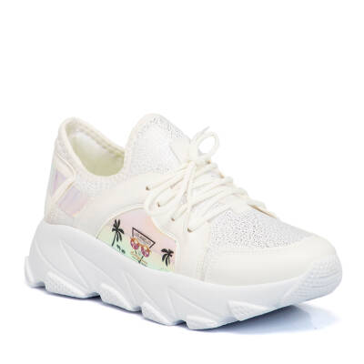  Beyaz Vegan Kadın Sneaker - K21I1AY65402-D93 - 1