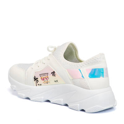  Beyaz Vegan Kadın Sneaker - K21I1AY65402-D93 - 2