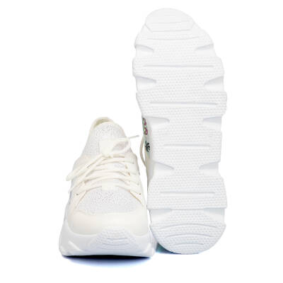  Beyaz Vegan Kadın Sneaker - K21I1AY65402-D93 - 4