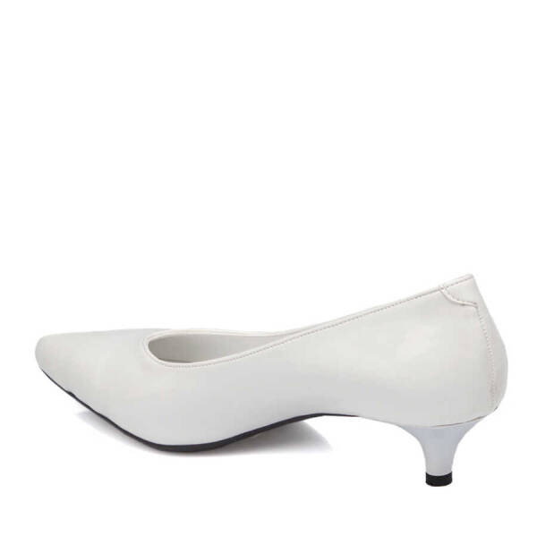 Beyaz Vegan Kadın Stiletto - K22I1AY65984-Q6S - 2