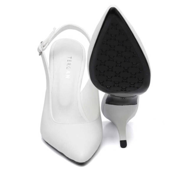 Beyaz Vegan Kadın Stiletto - K24I1AY67381-Q3Y - 4