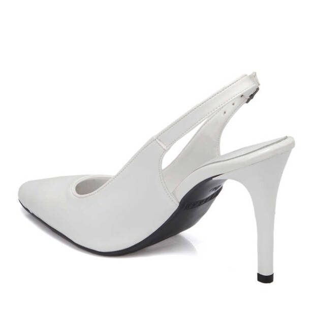 Beyaz Vegan Kadın Stiletto - K24I1AY67381-Q6S - 2