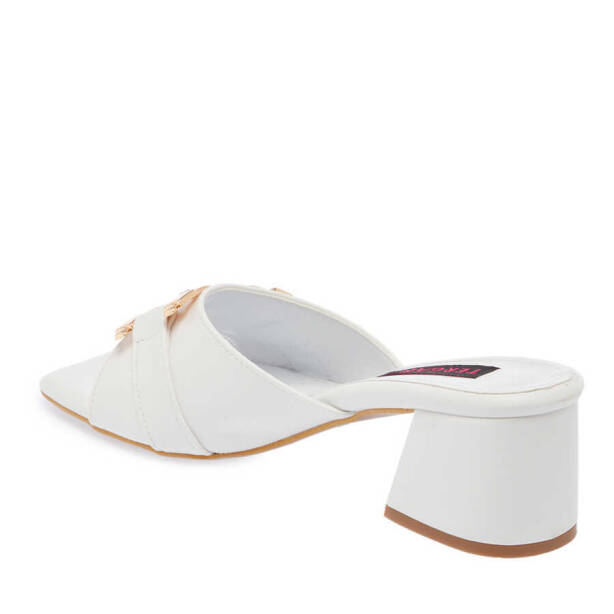 Beyaz Vegan Kadın Terlik - K24Y1TR67445-Q3Y - 2