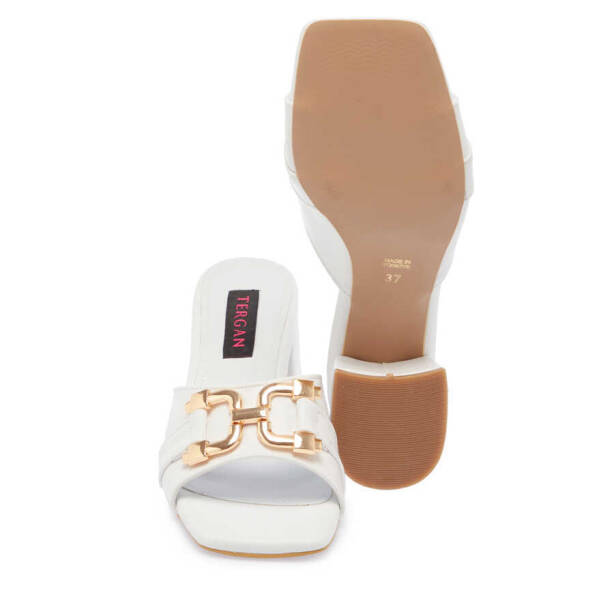 Beyaz Vegan Kadın Terlik - K24Y1TR67445-Q3Y - 4