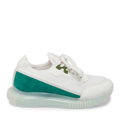  Beyaz Vegan-Tekstil Kadın Sneaker - K23IAY210480-Q9C - 3