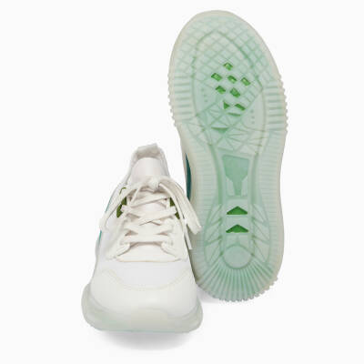  Beyaz Vegan-Tekstil Kadın Sneaker - K23IAY210480-Q9C - 4