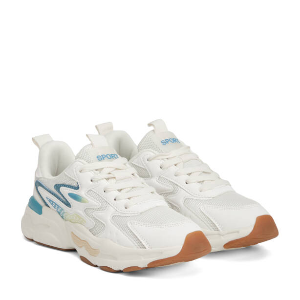 Beyaz Vegan-Tekstil Kadın Sneaker - K26I1AY68699-D93 - 2
