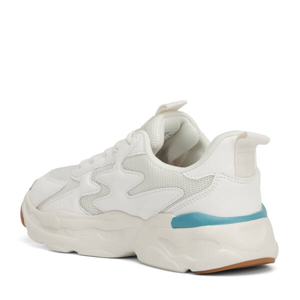 Beyaz Vegan-Tekstil Kadın Sneaker - K26I1AY68699-D93 - 4