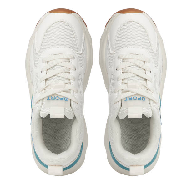 Beyaz Vegan-Tekstil Kadın Sneaker - K26I1AY68699-D93 - 5