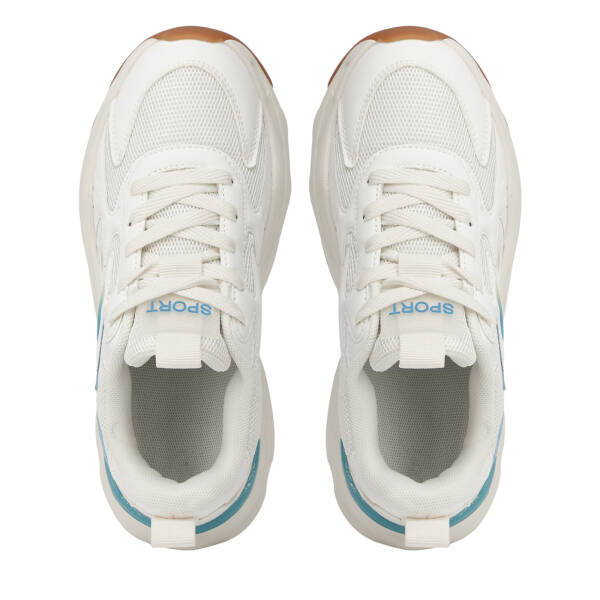 Beyaz Vegan-Tekstil Kadın Sneaker - K26I1AY68699-D93 - 5