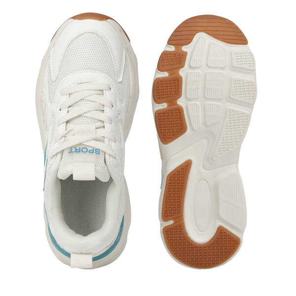 Beyaz Vegan-Tekstil Kadın Sneaker - K26I1AY68699-D93 - 6
