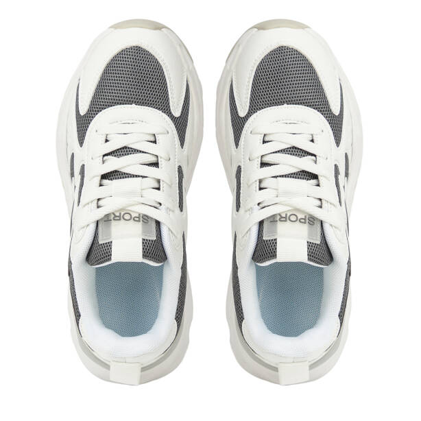 Beyaz Vegan-Tekstil Kadın Sneaker - K26I1AY68699-V07 - 5