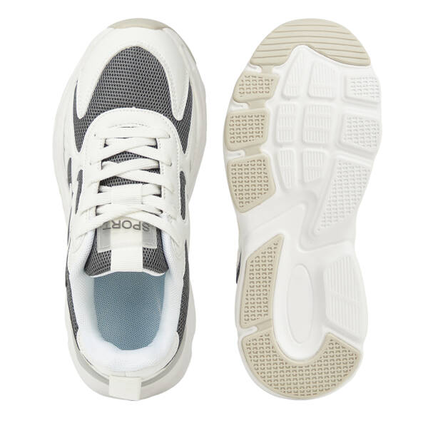 Beyaz Vegan-Tekstil Kadın Sneaker - K26I1AY68699-V07 - 6