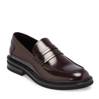 Bordo Deri Erkek Casual Ayakkabı - E24S1AY56972-A36 - 1