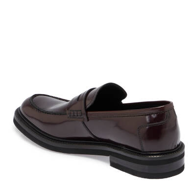 Bordo Deri Erkek Casual Ayakkabı - E24S1AY56972-A36 - 2
