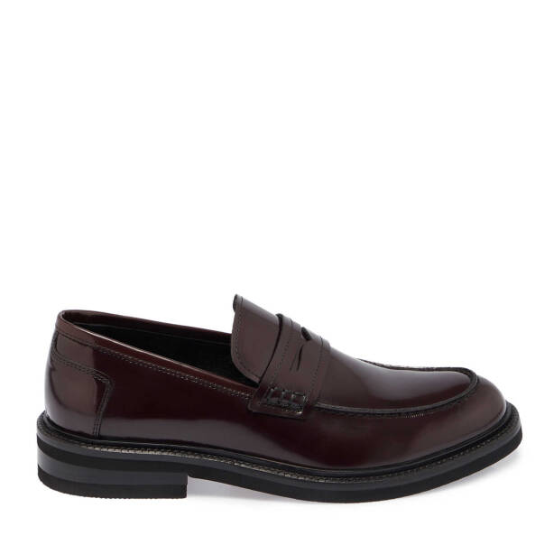 Bordo Deri Erkek Casual Ayakkabı - E24S1AY56972-A36 - 3