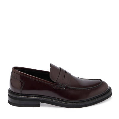 Bordo Deri Erkek Casual Ayakkabı - E24S1AY56972-A36 - 3